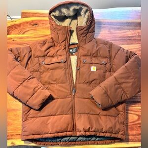 Carhartt Men's Puffer Jacket in Brown
